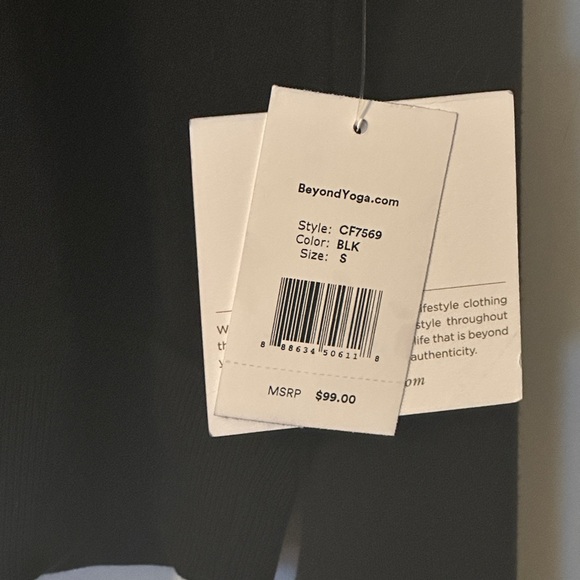 NWT! Beyond Yoga Black Cowl Neck Sweater - Picture 4 of 5
